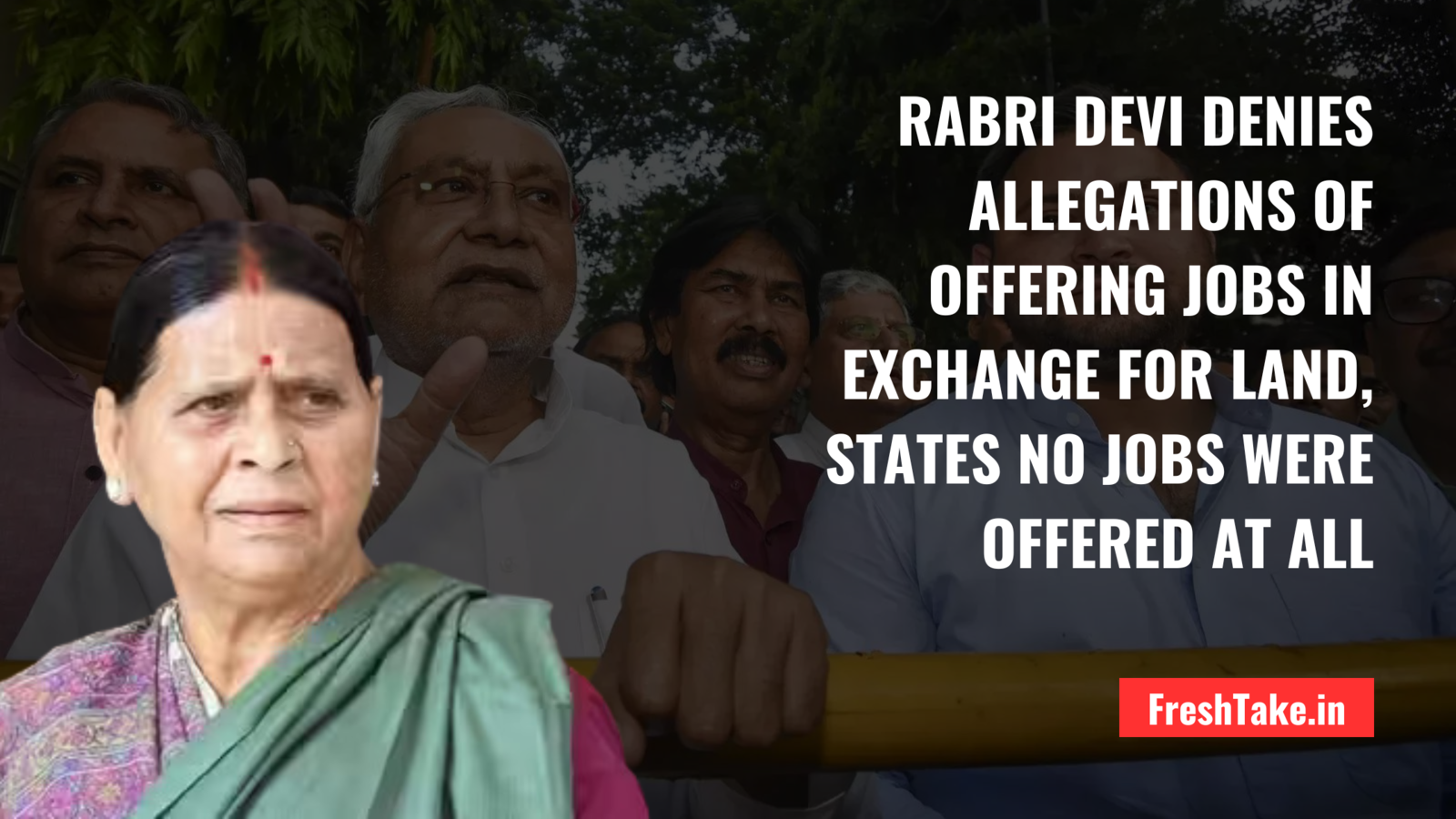 Rabri Devi Denies Allegations of Offering Jobs in Exchange for Land, States No Jobs Were Offered at All